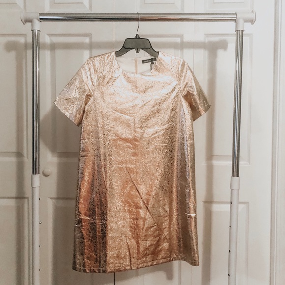 Boohoo Dresses & Skirts - GOLD Metallic Dress!!!